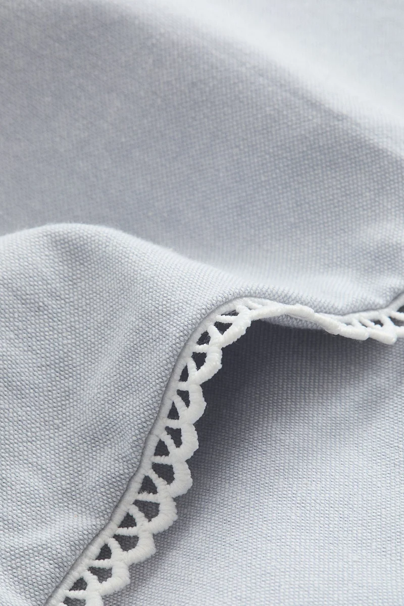 H&M Embroidery-detail cotton pillowcase
