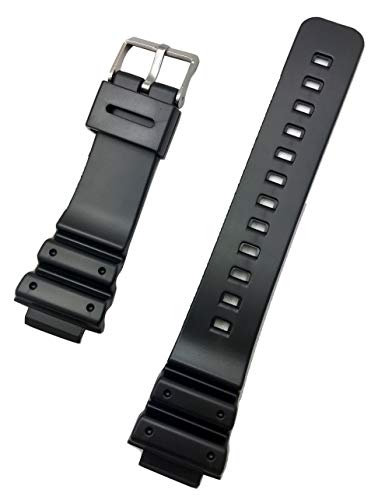 NewLife 16mm Black Rubber PVC Material Watchband | Comfortable and Durable Replacement Wrist Watchstrap that brings to Any Watch for Men and Women - Image 3