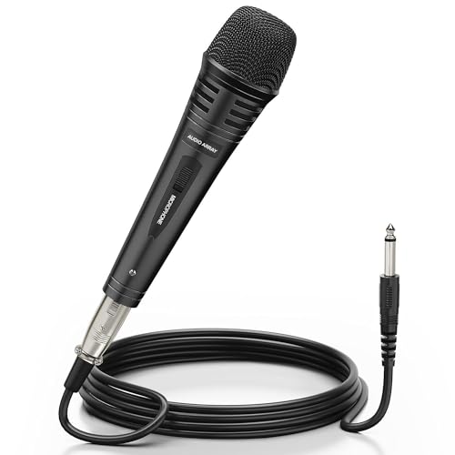 Audio Array AM-C3 XLR to TRS Dynamic Handheld Karaoke Microphone | Premium Metal Built with 3M Cable | Singing, Public Meetings, Studio Recording, Live Show, Party, Church, Wedding - Image 1