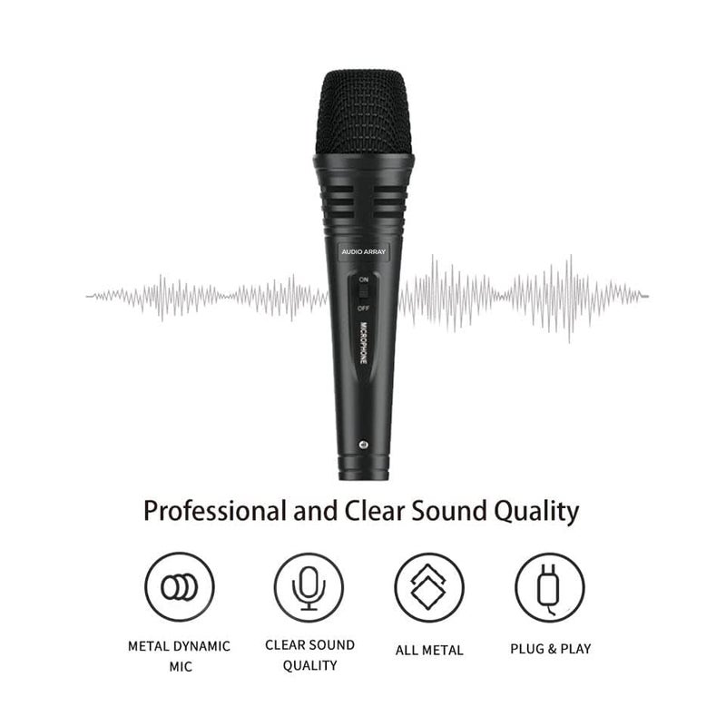 Audio Array AM-C3 XLR to TRS Dynamic Handheld Karaoke Microphone | Premium Metal Built with 3M Cable | Singing, Public Meetings, Studio Recording, Live Show, Party, Church, Wedding - Image 3