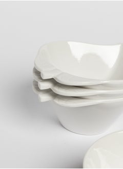 Set of 4 Melamine White Multi Size Plates | Shatterproof Dishwasher Safe | Ideal for Dipping & Serving Nuts, Sauces, Ketchup & More ( Leaf ) - pzsku/ZFF644342724244D0A24EZ/45/_/1732540053/5083c189-7fd6-48a7-9f0c-4ac0ee418b33