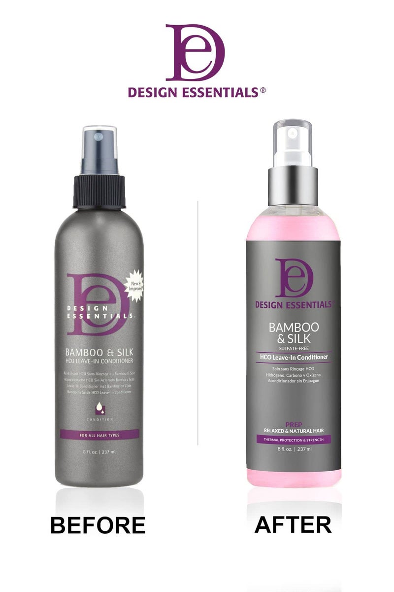Design Essentials Bamboo & Silk HCO Leave-In Conditioner, Thermal Protection for Natural and Relaxed Hair, Softens & Detangles, 8 Oz, Pack of 1 - Image 3