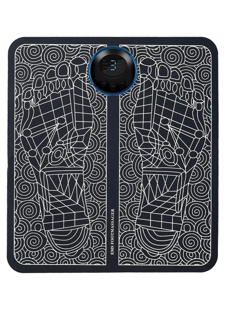 ELTRAZONE Foot Massager Machine Electric Deep Kneading Circulation Foot Booster for Feet and Legs Folding Portable Leg Muscle Stimulator, Promotes Blood Circulation, Relief Pain, Home Office Use - Image 1