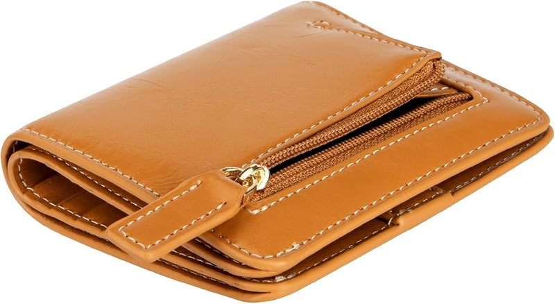 Itslife Women's Rfid Blocking Small Compact Bifold Leather Pocket Wallet Ladies Mini Purse with id Window - Image 5