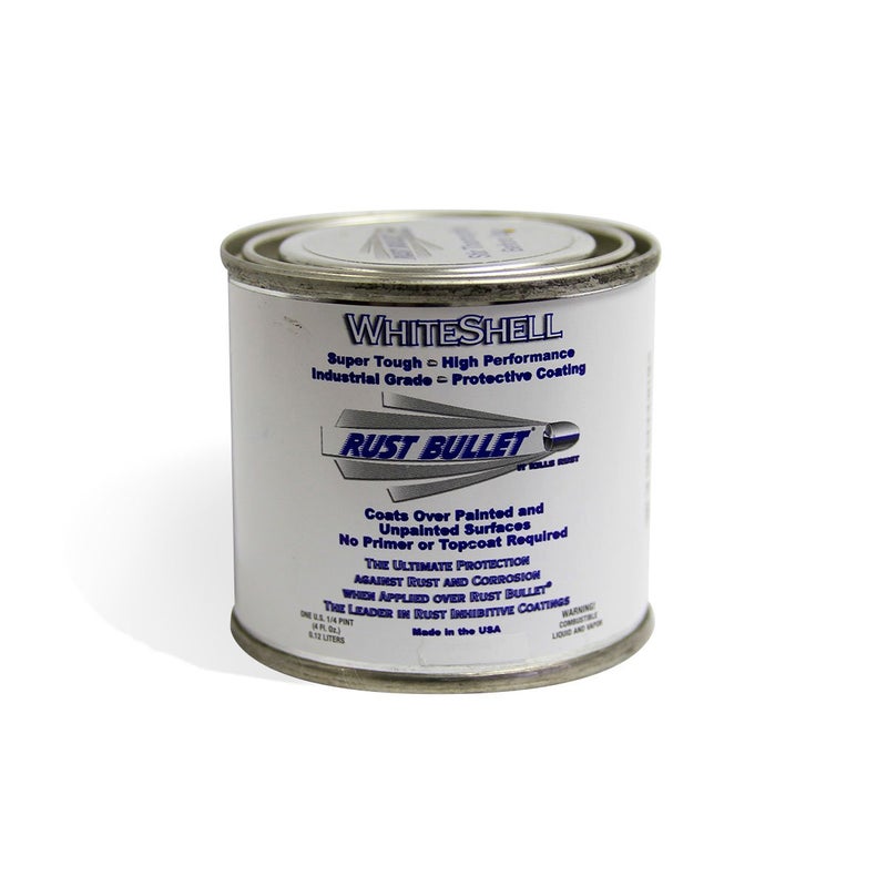 RUST BULLET WhiteShell - Gloss White - 4 Fl Oz - UV Resistant Rust Preventive Coating, Corrosion Control & Long-Lasting Protection for Metal - Image 4