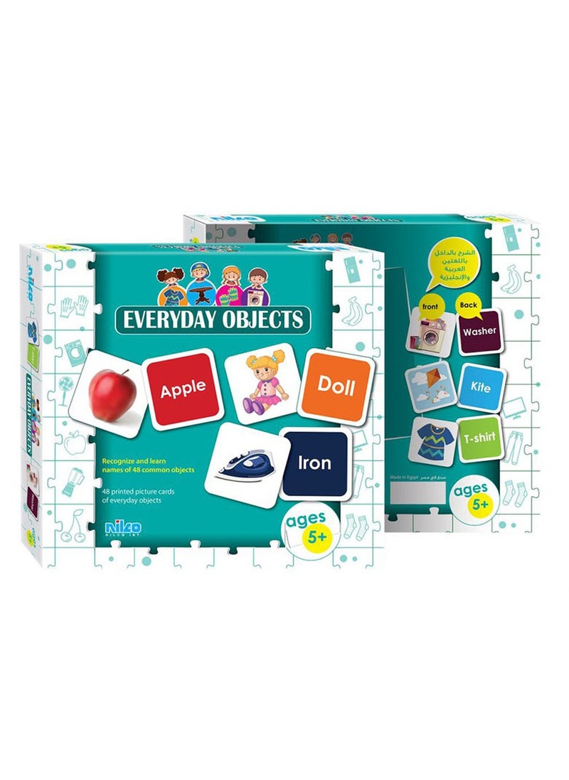 nilco Nilco - Educational Cards Everyday Objects 48 Pcs - 20344  - Image 1
