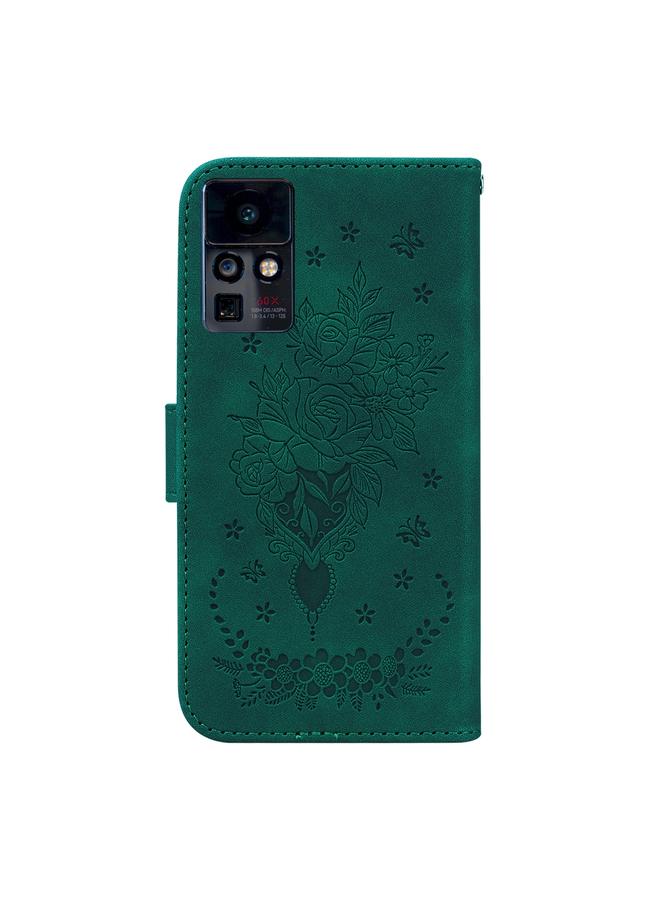 S-TOP Case For Infinix Zero X / Zero X Pro Butterfly Rose Embossed Leather Phone Case - Image 3