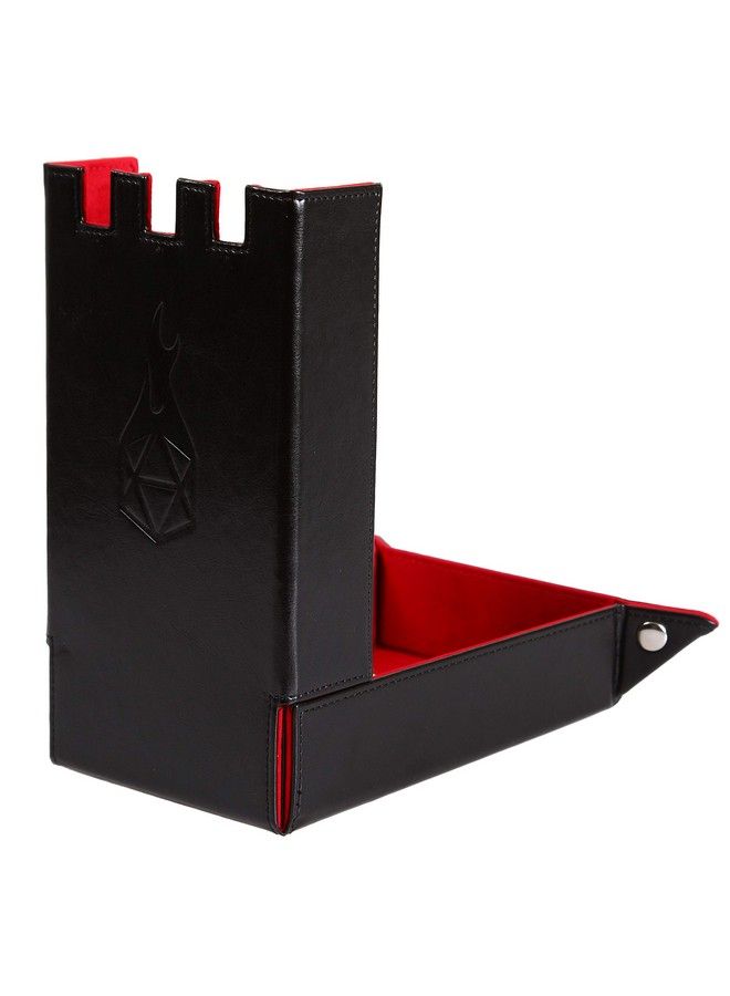 Forged Dice Co. Draco Castle Foldable Dice Tray And Dice Tower Foldable Dnd Dice Tray And Dice Rolling Tray Tower Perfect For Dungeons And Dragons Rpg And Tabletop Gaming Red - Image 4