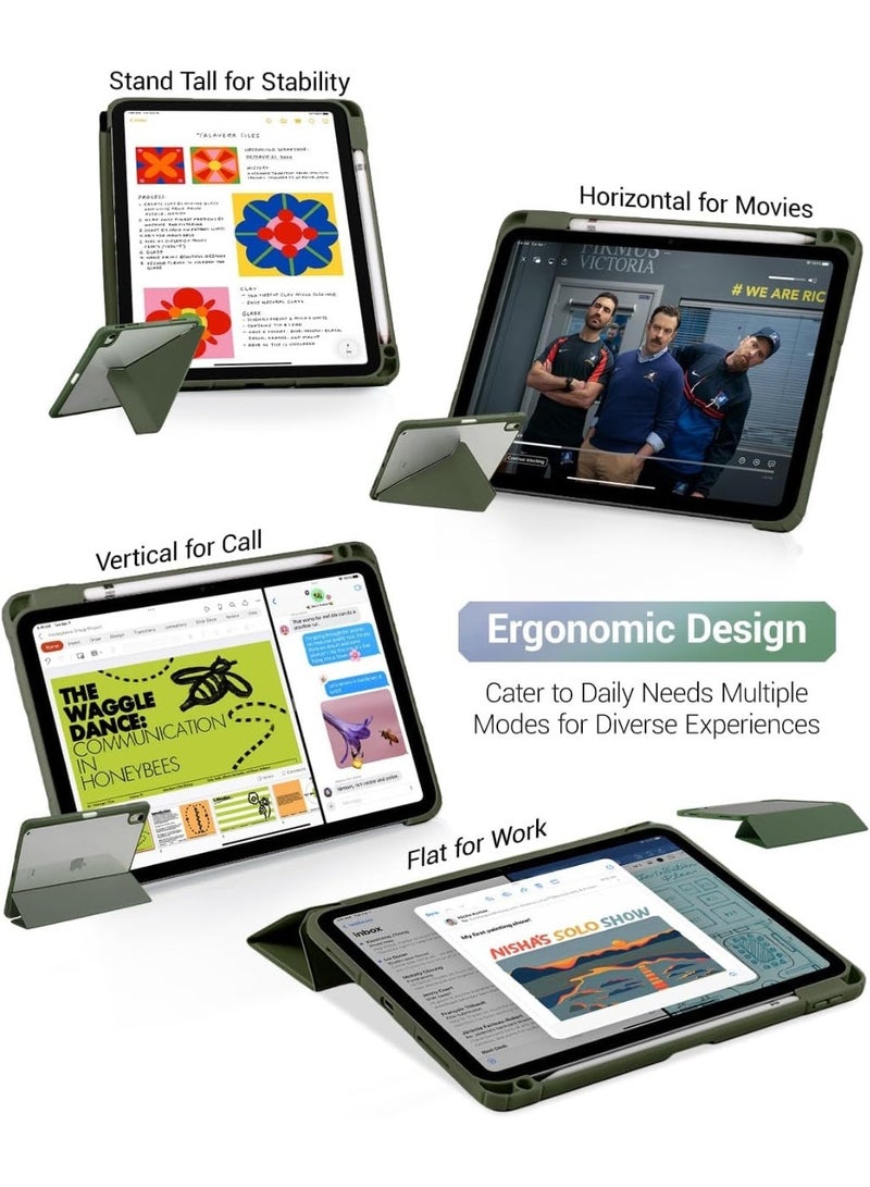 Case for iPad (A16) 11th Generation 11 Inch 2025, iPad 10th Generation Case 10.9 Inch 2022 - Protective Cover with Multi-Angle Includes Portrait Stand, Pencil Holder and Auto Wake/Sleep - Image 4