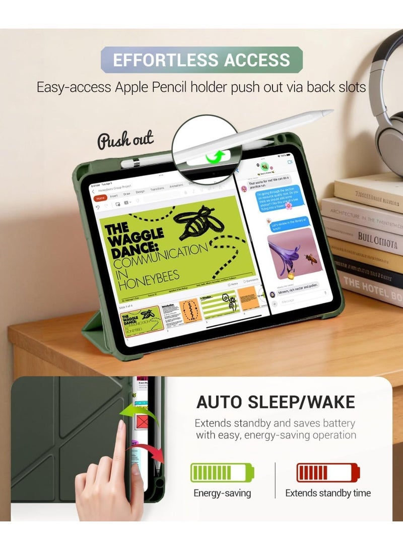 Case for iPad (A16) 11th Generation 11 Inch 2025, iPad 10th Generation Case 10.9 Inch 2022 - Protective Cover with Multi-Angle Includes Portrait Stand, Pencil Holder and Auto Wake/Sleep - Image 5