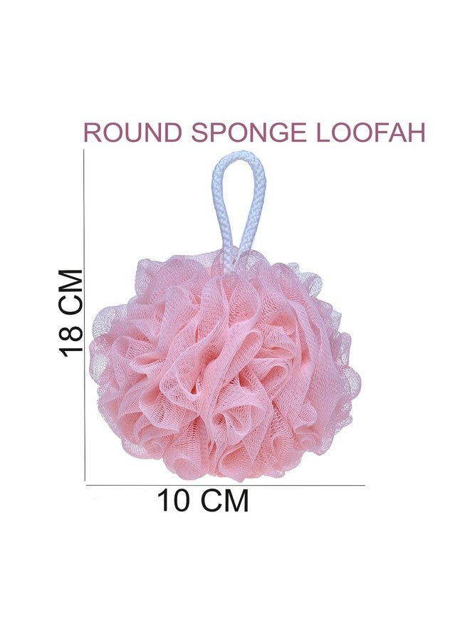 MobFest® Bath Sponge Round Loofah Deep Cleansing For Men & Women, Multicolor (M, 6) - Image 3