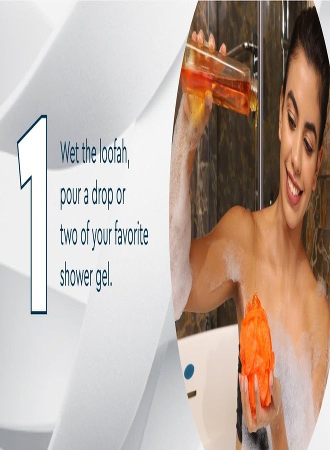 MobFest® Bath Sponge Round Loofah Deep Cleansing For Men & Women, Multicolor (M, 6) - Image 4