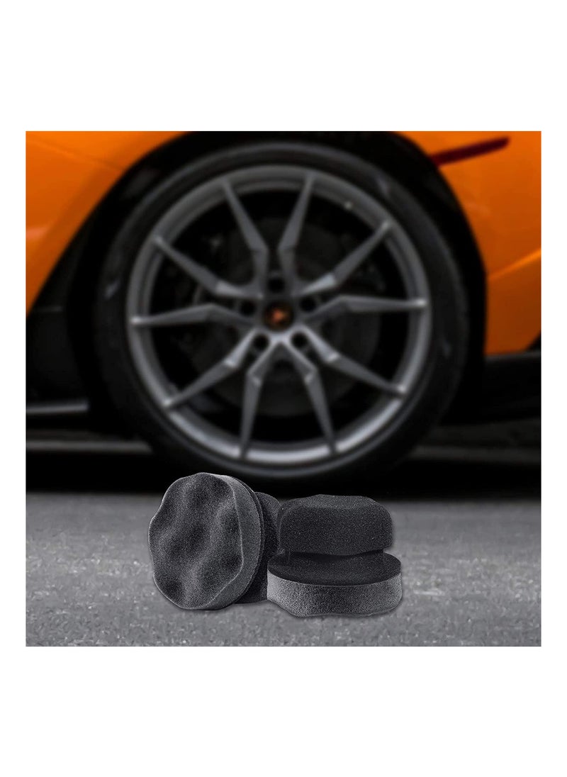 Generic - 3 Pack Heavy Duty Tire Shine Applicators Comfortable Durable Reusable Washable Detailing Pads for Maximum Gloss and Protection Large Size - Image 1