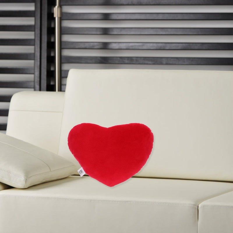 Kichvoe Red Stuffed Heart Pillow 30cm Decorative Throw Cushion for Sofa Living Room - Image 5