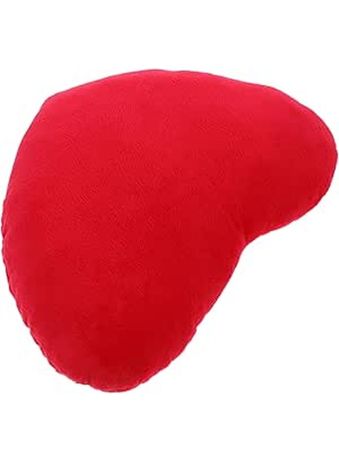 Kichvoe Red Stuffed Heart Pillow 30cm Decorative Throw Cushion for Sofa Living Room - Image 1