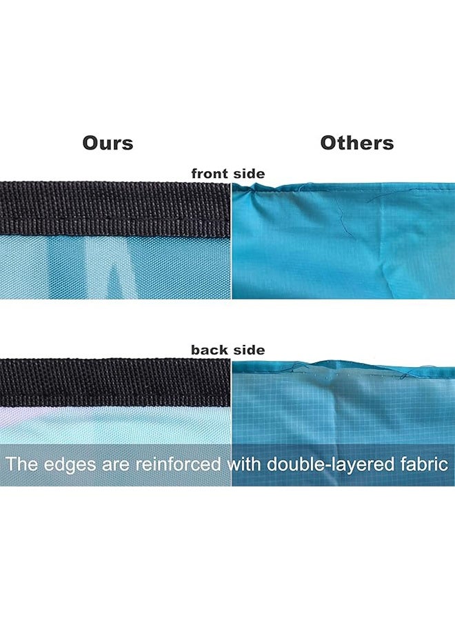 TodyJeyHo Beach Blanket Waterproof Sandproof Beach Mat 79" X 83" /10'x9'for 2-8 Adults Quick Drying Outdoor Picnic Mat Beach Accessories for Travel, Camping, Hiking - Image 4