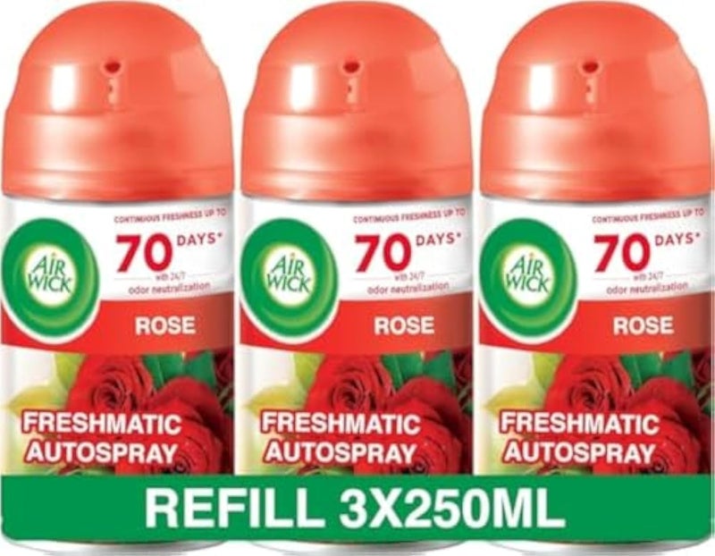 أير ويك إعادة تعبئة Air Wich Freshmatic Max، ورد، 250 مل (عبوة من 3) - Image 1