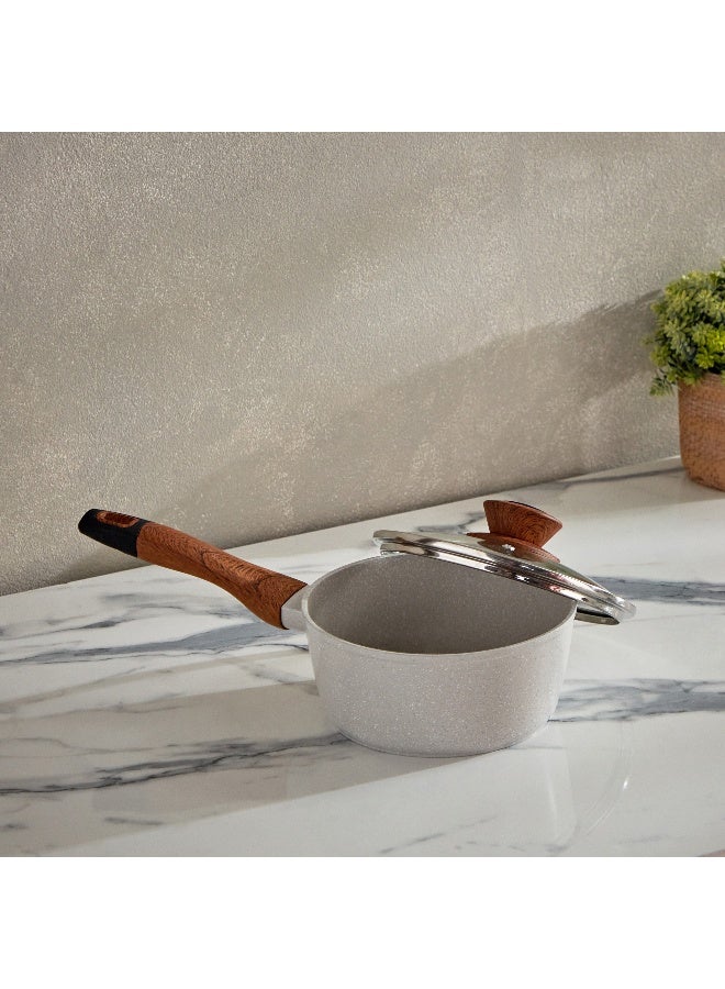 Home Box La Natura Forged Induction Sauce Pan with Lid and Trivet 36 x 14 x 18 cm - Image 2