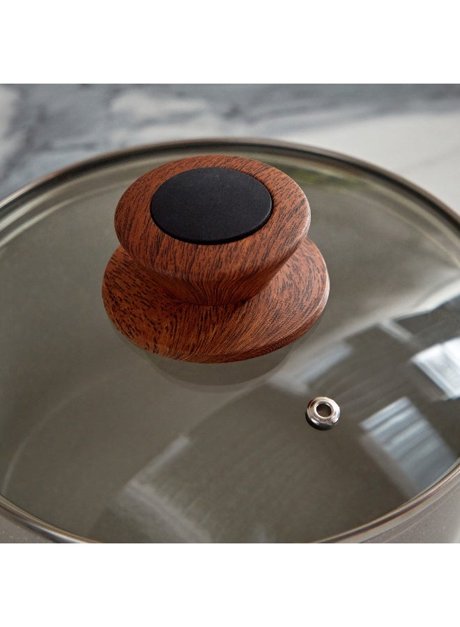 Home Box La Natura Forged Induction Sauce Pan with Lid and Trivet 36 x 14 x 18 cm - Image 3