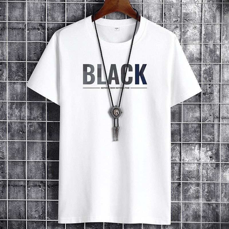 New Cotton Short-Sleeved T-Shirt Men'S Casual T-Shirt Base Shirt Women'S Loose Trendy Men'S Half-Sleeved T-Shirt Round Neck Top - Image 2