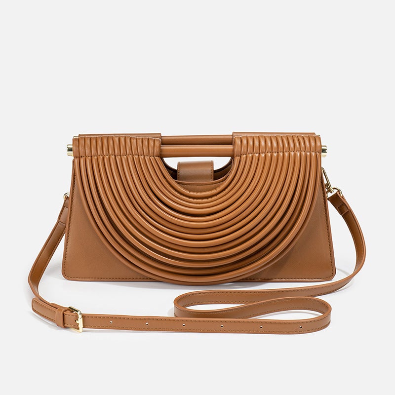 Ready-Made Bags For Women, Popular Handmade Design Woven Noodle Bags, High-End Portable Dinner Shoulder Crossbody Bags - Image 5