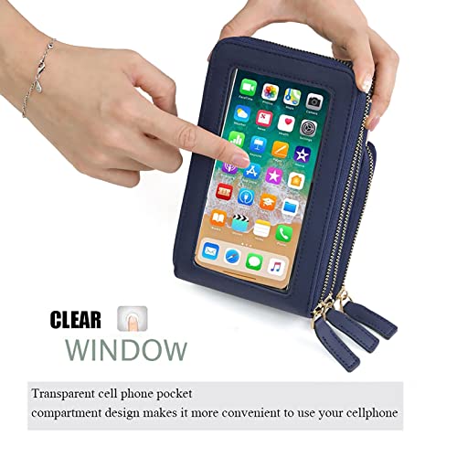 My Friday myfriday Touch Screen Crossbody Phone Purse for Women, Rfid Blocking Small Cellphone Shoulder Purse with 2 Adjustable Strap - Image 2