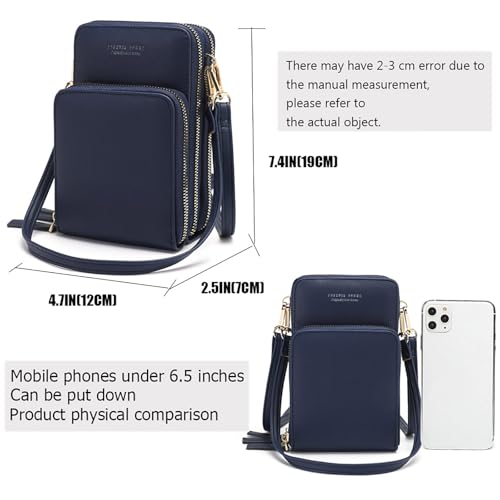 My Friday myfriday Touch Screen Crossbody Phone Purse for Women, Rfid Blocking Small Cellphone Shoulder Purse with 2 Adjustable Strap - Image 4