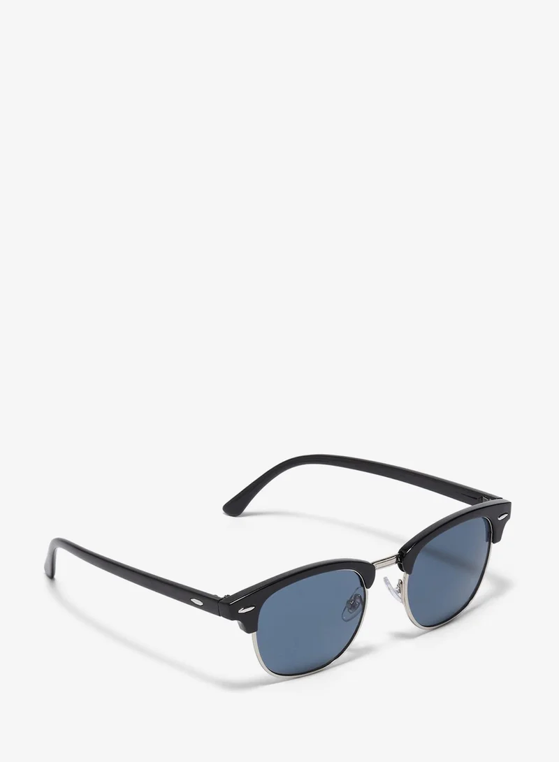 Matalan Black Plastic Retro Sunglasses