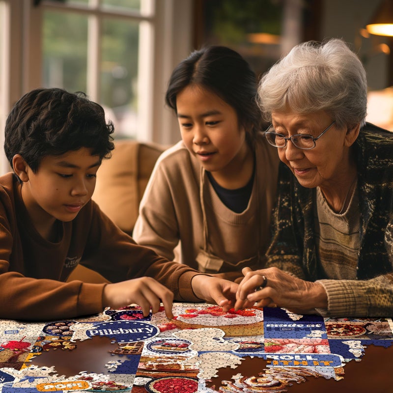 White Mountain Pillsbury Puzzle 1000 Piece Baking Collage Jigsaw Puzzles for Adults and Women - Image 5