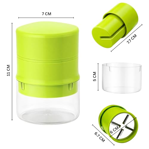 Solitude High Precision Dry Fruit Cutter Slicer Builtin Storage Convenience with Effortless Slicing for Almonds Cashews More Stainless Steel 1 Piece - Image 3