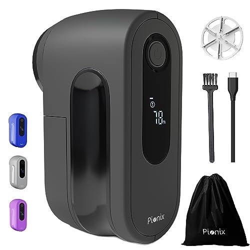 Pionix Fabric Shaver, Sweater Shavers to Remove Pilling, High-Perf Defuzzer, Rechargeable Electric Lint Shaver for Fuzz and Lint Balls from Clothing, Upholstery 2000mah Battery (Charcoal Black) - Image 1