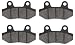 WNOOENG Rear Disc Brake Pads for Coleman B200 B200R RB200 B200RSV B200C Mini Bike Gy6 49cc 50cc 125cc 150cc 200cc 250cc ATV Roketa Baja Sun Scooter YerfDog 150cc Go kart Taotao Pit Dirt Bike Parts 4 Pcs - Image 2
