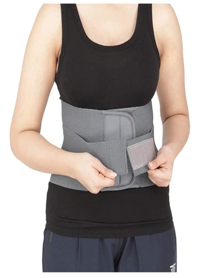 ADVANCE Lumbar Support Immobilization Posture Correction Back Pain Relief Lumbar Support Waist Belt for Men/Women Pain Relief Adjustable Straps (Grey,Beige & Black) (M) - Image 3