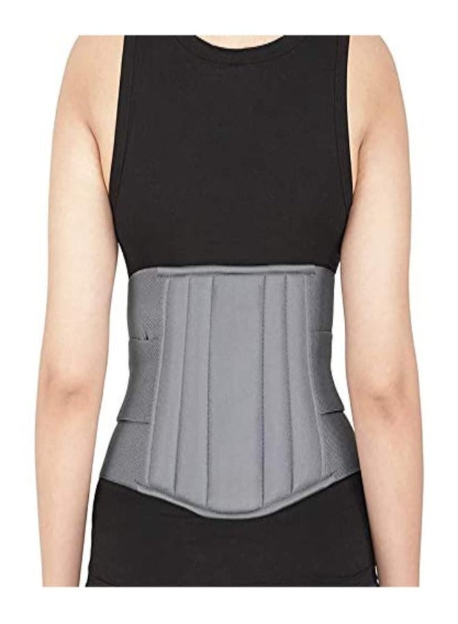 ADVANCE Lumbar Support Immobilization Posture Correction Back Pain Relief Lumbar Support Waist Belt for Men/Women Pain Relief Adjustable Straps (Grey,Beige & Black) (M) - Image 1