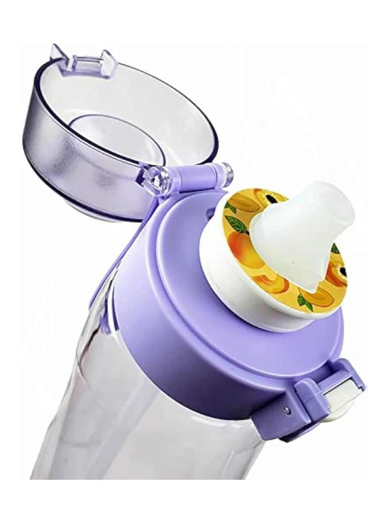 Generic - Sports Air Water Bottle, BPA-Free Starter Set Drinking Bottles with 5 Flavour Pods Scented for Flavouring, 0 Sugar, 0 Calorie (Purple) - Image 1