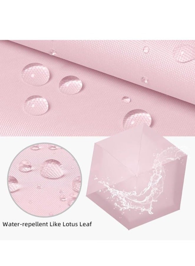 ATRJSZ Mini Umbrella with Capsule Case Sunshine UPF50 for Rainy and Sunny Days - Image 4