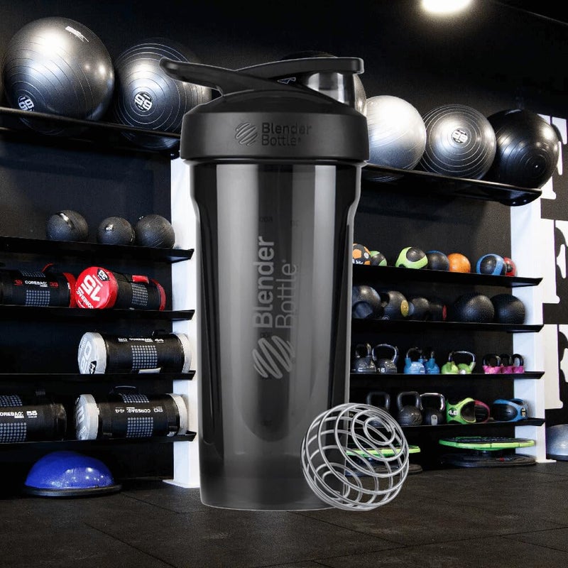 BlenderBottle Strada Shaker Cup Perfect for Protein Shakes and Pre Workout, 28-Ounce, Black - Image 3