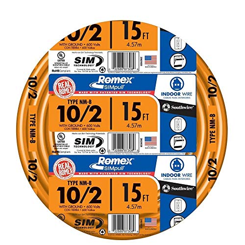 Southwire 28829026 10/2 Awg Romex Simpull 15' Nm-B Cable With Ground - Image 5