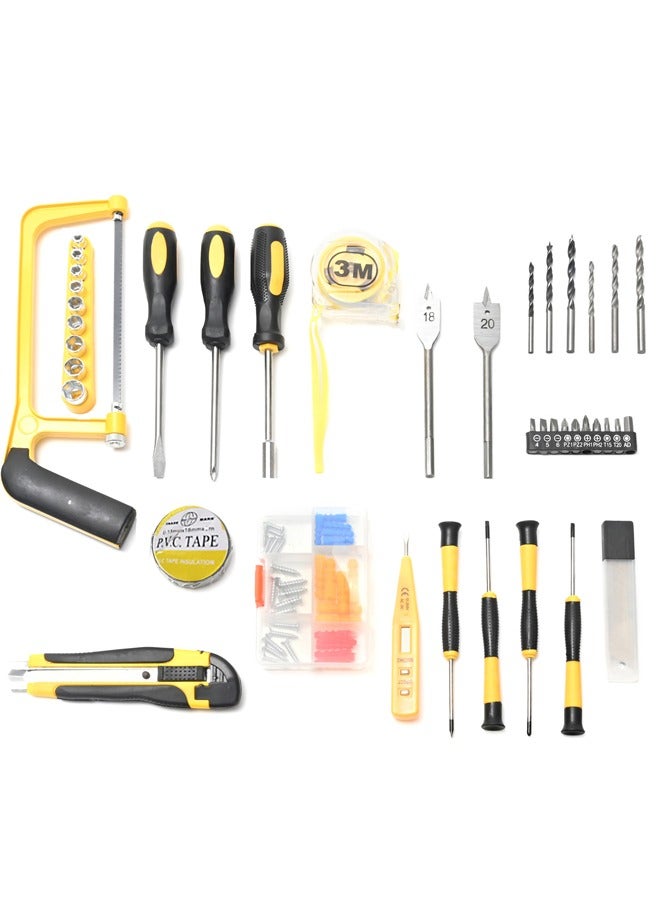 Electric Drill Set - 21Volt With Tools - Cordless Power Drill with 2 Lithium-Ion Batteries, BS Plug Charger, Drill Bits and Hand Tools - For Home Repairs, DIY Projects, Woodworking Maintenance  - Image 4