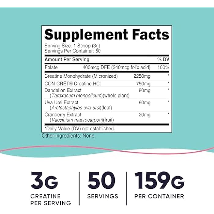 Nutricost Creatine Monohydrate Powder for Women, Micronized, Unflavored, 50 Servings - Vegetarian, Non-GMO, Gluten Free - Image 2