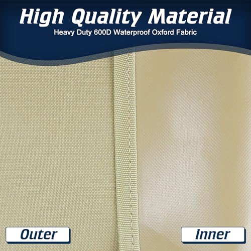 Pearwow Winter Cover for UShape Window AC Units Outdoor Window Air Conditioner Covers with Adjustable Straps Easy Install from Inside of House Weatherproof and Dustproof - Image 3