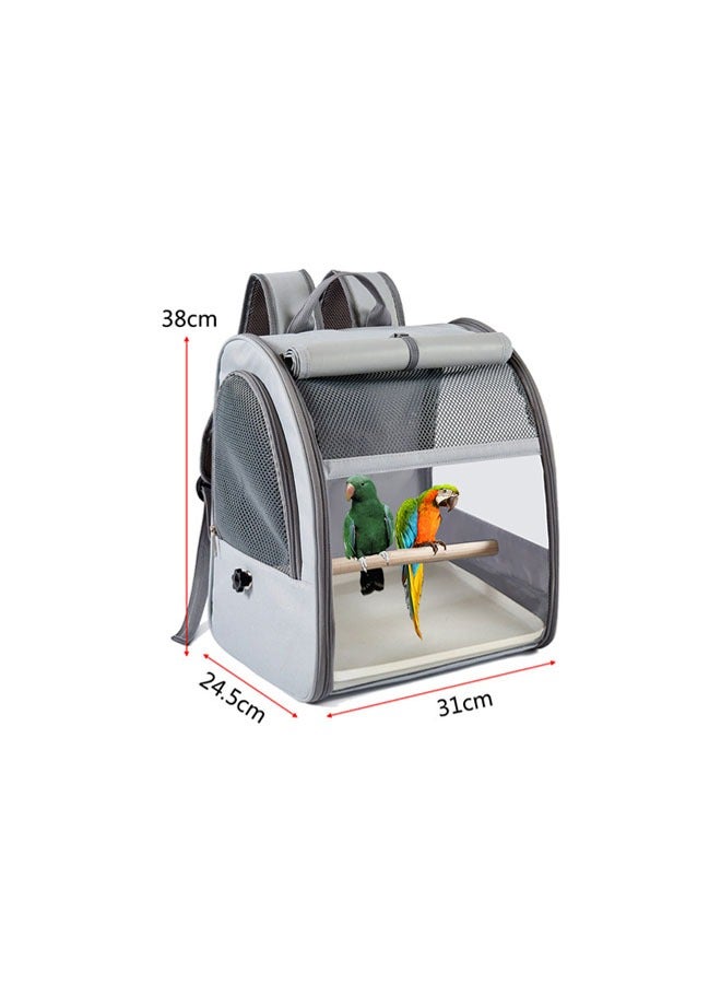 general Portable bird bag, small pet take-out bag, backpack, parrot, pigeon, rabbit backpack, polyester outdoor large-capacity bird - Image 4