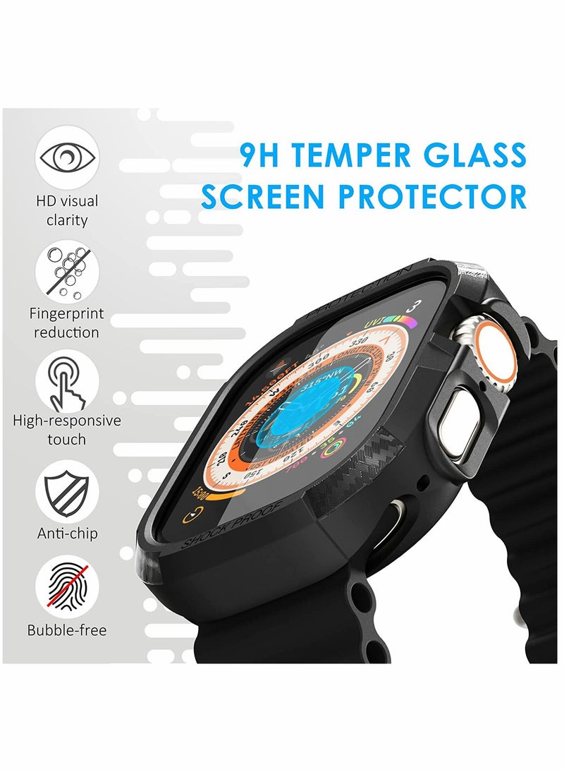 KASTWAVE Screen Protector compatible with Apple Watch Ultra 49mm, and 3pack Overall Shockproof TPU Case - Image 2