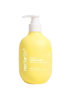 Nectar Bath Treats Nectar Life Hand Wash 14oz Exfoliating and Moisturizing Hand Soap with Volcanic Pumice Jojoba Oil  Shea Butter Lemon Squeeze 