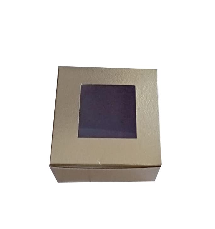 NIPS PACKAGING PVT LTD Nips Packaging Brownie boxes Gold colour Size 3 x 3 x 2 Set of 200 - Image 3