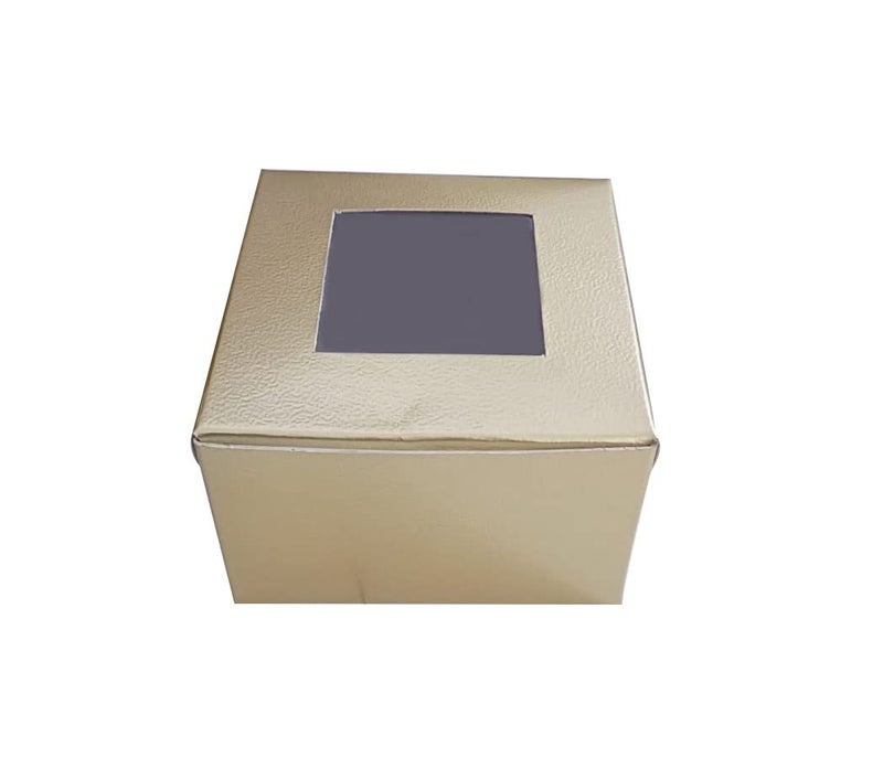 NIPS PACKAGING PVT LTD Nips Packaging Brownie boxes Gold colour Size 3 x 3 x 2 Set of 200 - Image 2