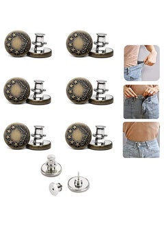 Button Pin for Jeans No Sew and Tools Instant Jean Pins Pants Replacement Buttons Simple Installation Reusable Adjustable