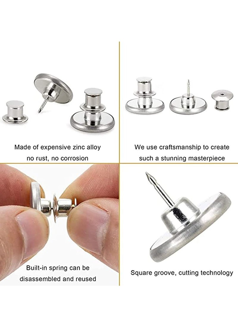Generic - Button Pin for Jeans No Sew and Tools Instant Jean Pins Pants Replacement Buttons Simple Installation Reusable Adjustable - Image 1