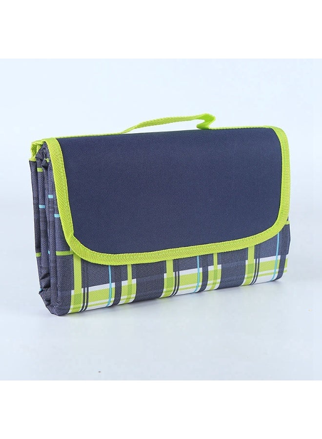 HOMESTAR Waterproof  Foldable Picnic Blanket, Portable Picnic Mat For Outdoor, Camping, Family, Park, Garden, Blue - Image 4