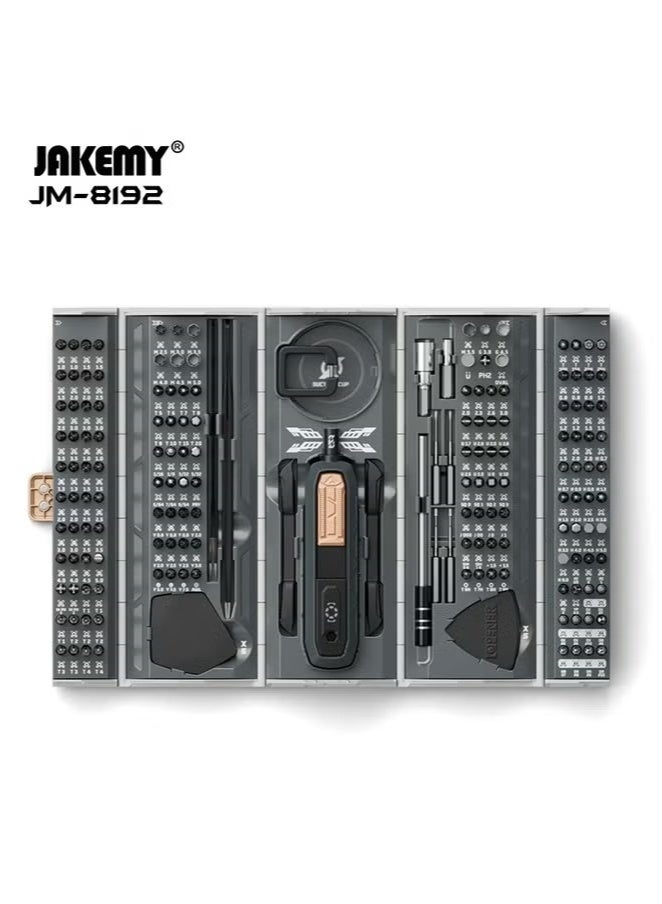 JAKEMY JAKEMY 180 in 1 Precision Screwdriver Set, Computer Screwdriver Kit, Professional Magnetic Repair Tool Kit with Home Drill Bits for Most Laptop, Phone, Xbox, MacBook, Game Console, Modding, DIY  - Image 1